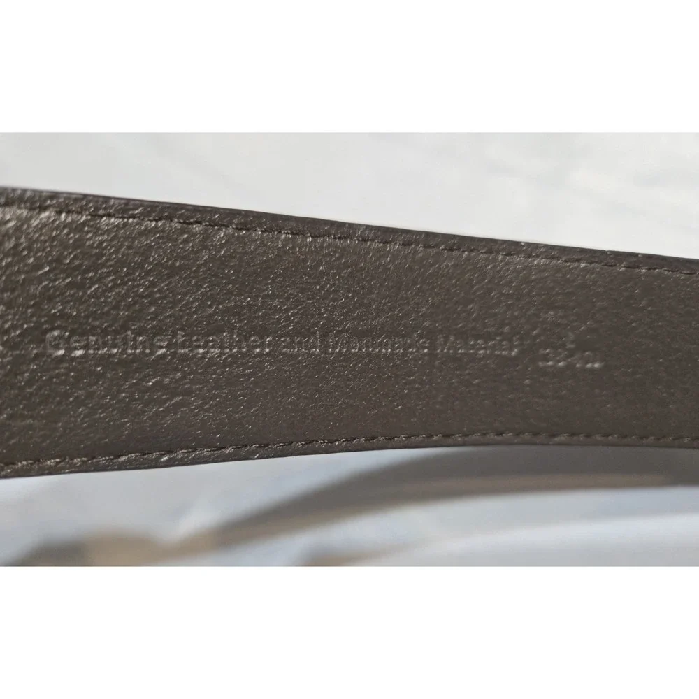 Western Work Leather And Metal Tooled Mens Belt Large 38-40 Brown Buckle